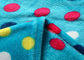 سوبر لينة ودافئ النقاط المطبوعة الصوف غطاء الفراش مع مجموعة الأزرق لون الأرض